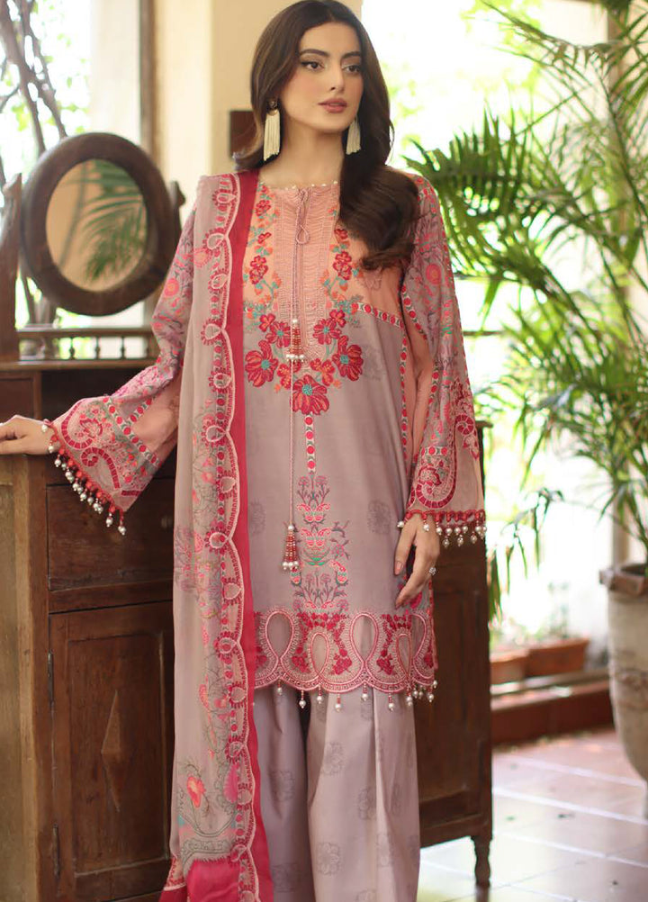 Infinity by Charizma Unstitched Embroidered Lawn 3 Piece Suit CHR26UIL IN6-07 - Casual Collection