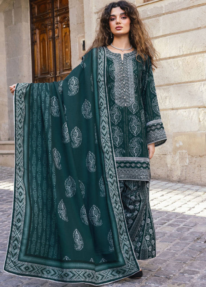 Meerak Pret Embroidered Khaddar 3 Piece Maris - Winter Collection