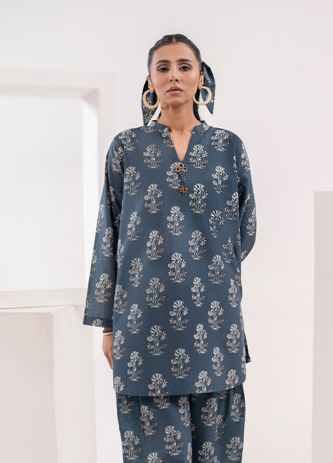 The Print Story by Shamooz RTW Printed Lawn 2 Piece Suit SHM26PL Hue I-L-005 - Casual Collection