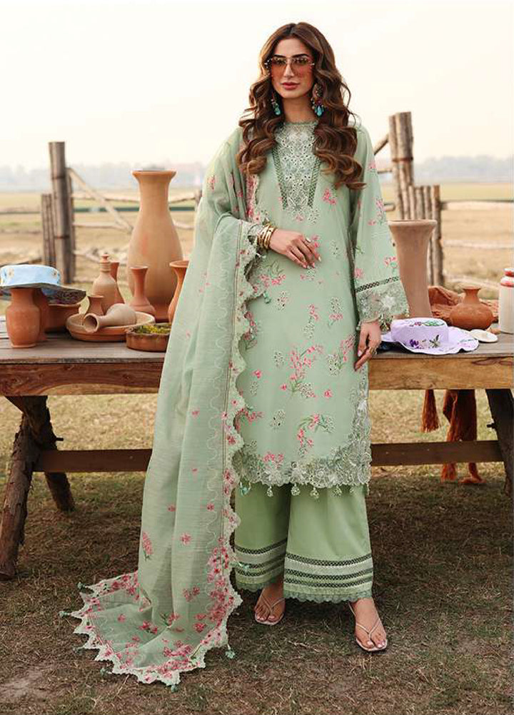 Sardinia Unstitched Embroidered Lawn 3 Piece Suit SRD26ULF D-5 WILLOW - Festive Collection