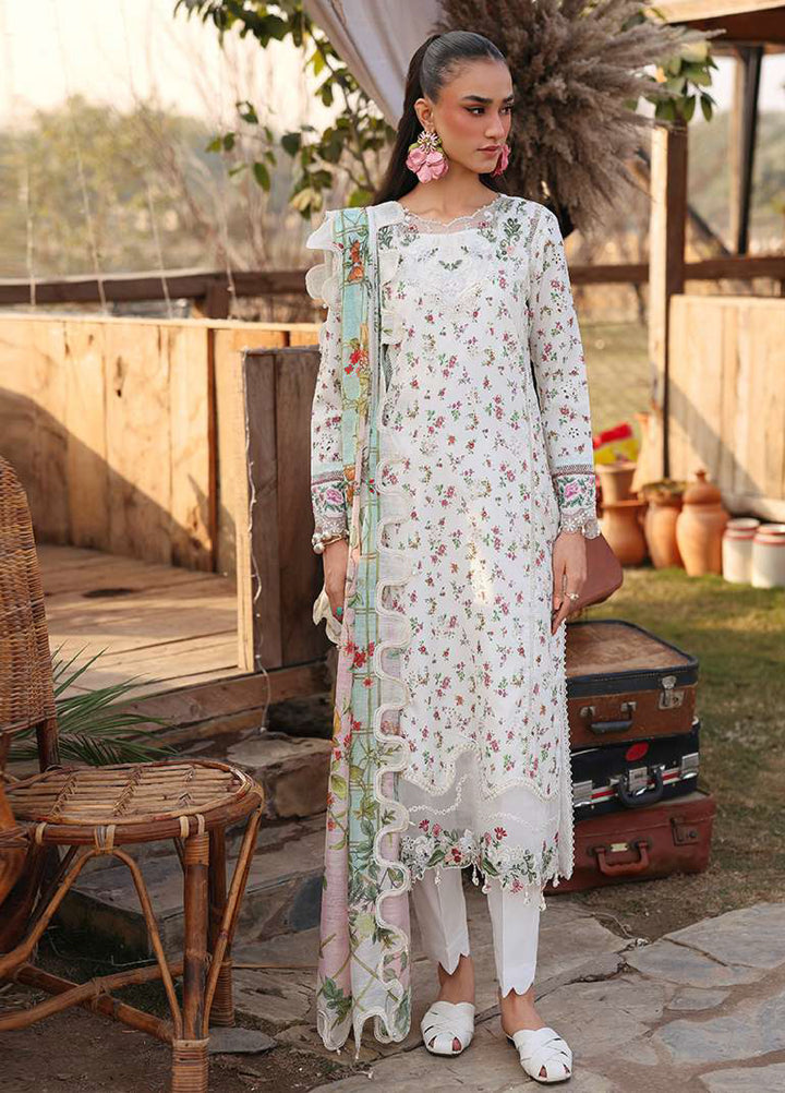 Sardinia Unstitched Embroidered Lawn 3 Piece Suit SRD26ULF D-7 PRIMROSE - Festive Collection