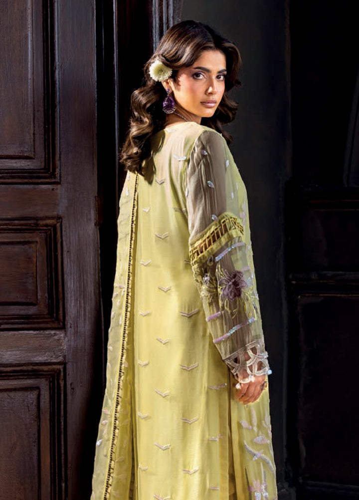 Aura by Zebtan Embroidered Chiffon Suits Unstitched 3 Piece ZB25AF AR-03 - Festive Collection