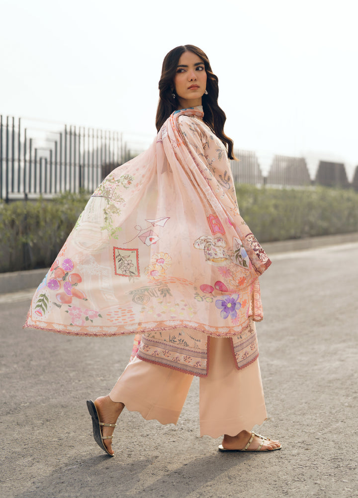 Zync by Florent Unstitched Embroidered Lawn 3 Piece Suit FL26ZU FZ-3A - Summer Collection