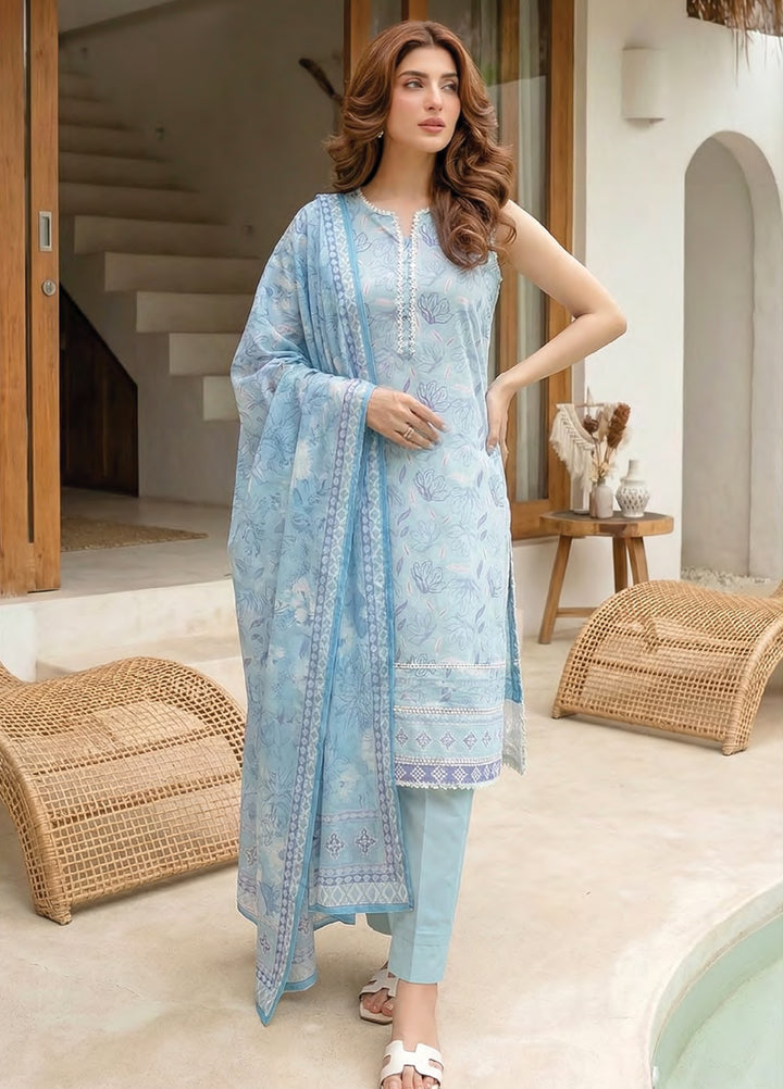 Summer Prints by Lakhany Unstitched Printed Lawn 3 Piece Suit LSM26USP LG-SG-0105 - Summer Collection