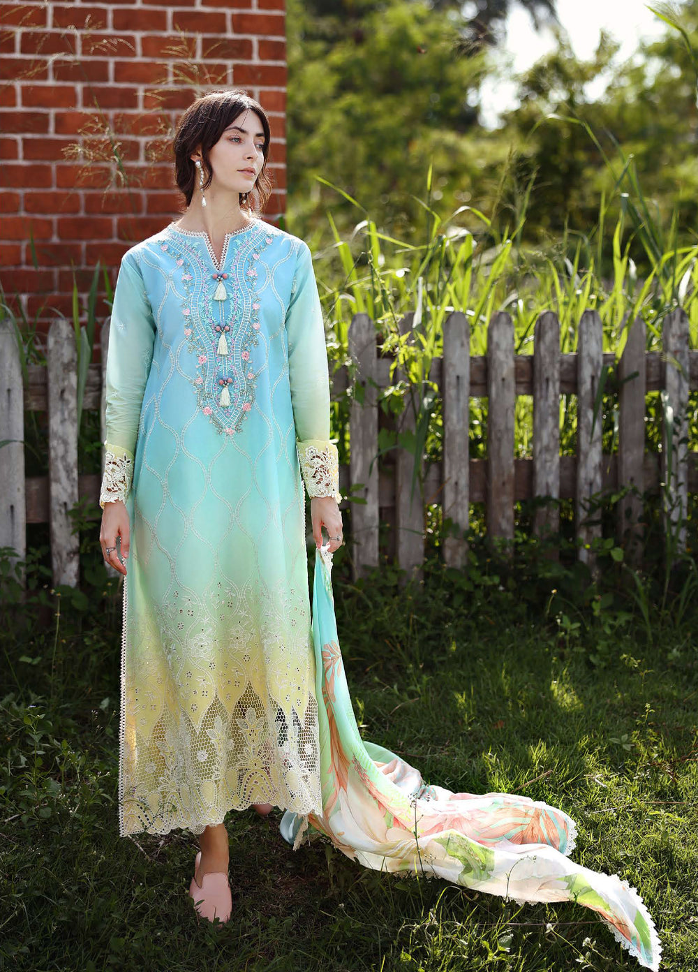 Solace by Mushq Unstitched Chikankari Lawn 3 Piece Suit MU26ULS Ethereal Pause MUNSS260202 - Festive Collection