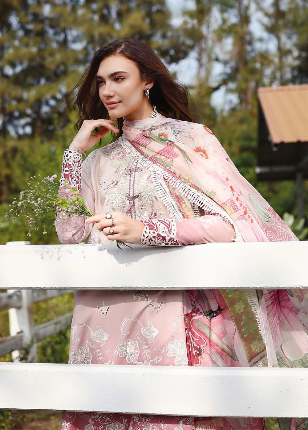 Solace by Mushq Unstitched Chikankari Lawn 3 Piece Suit MU26ULS Dew Drift MUNSS260209 - Festive Collection