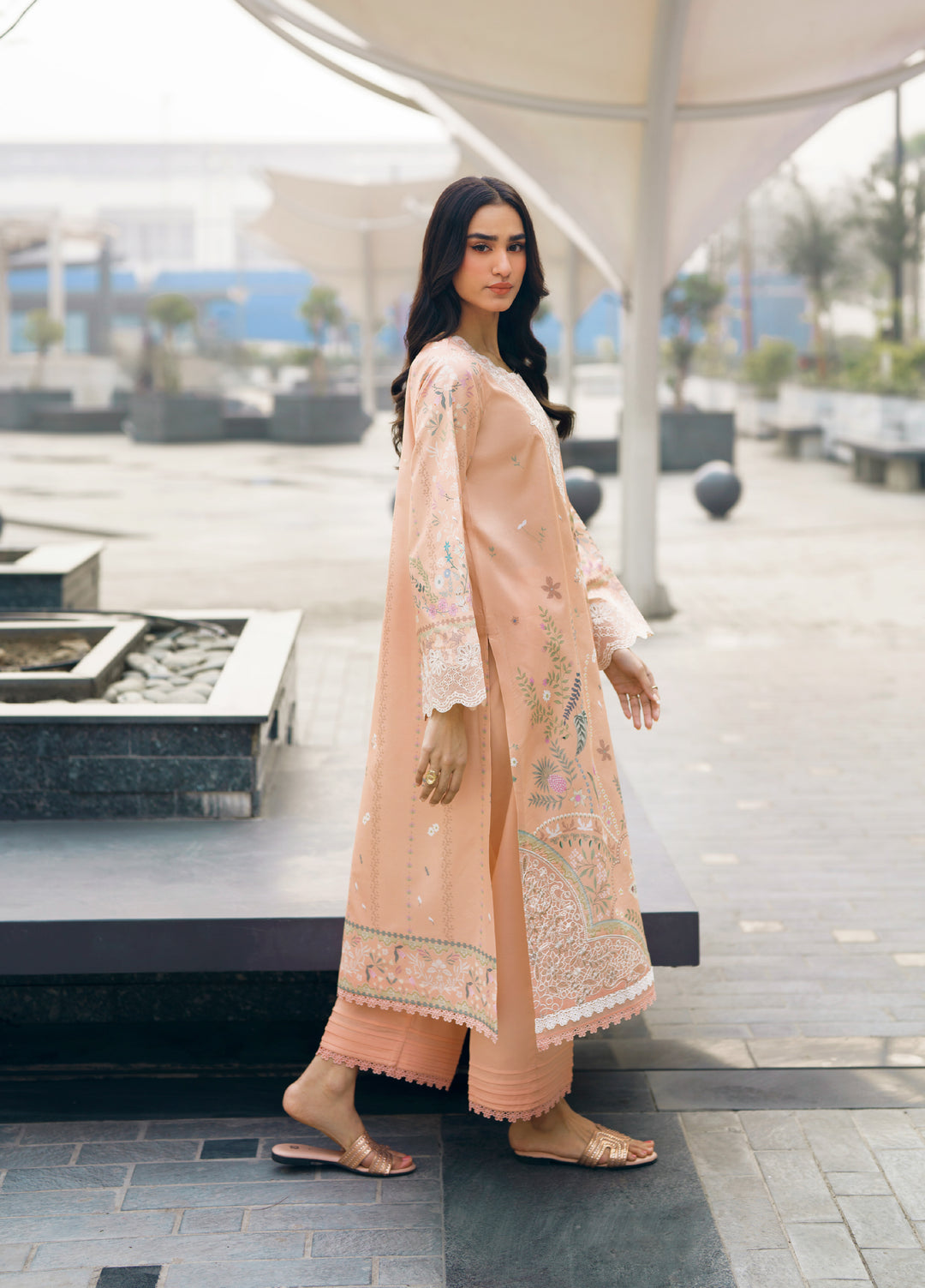 Zync by Florent Unstitched Embroidered Lawn 3 Piece Suit FL26ZU FZ-7A - Summer Collection