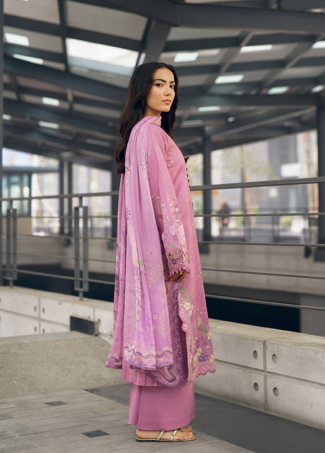 Zync by Florent Unstitched Embroidered Lawn 3 Piece Suit FL26ZU FZ-2A - Summer Collection