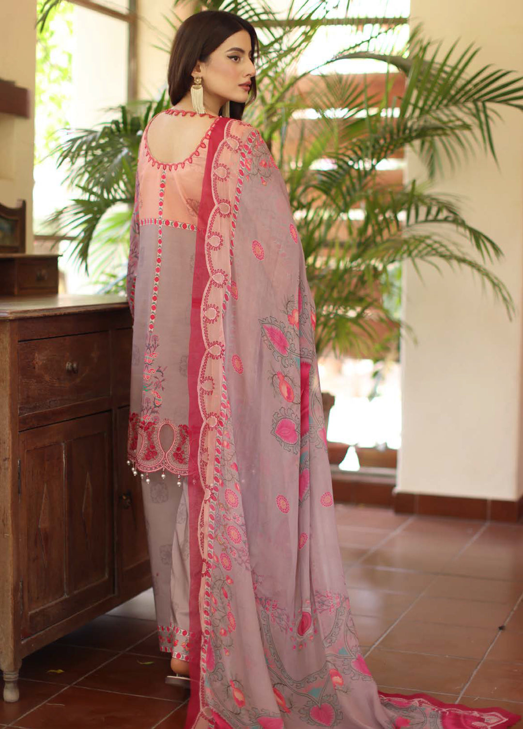 Infinity by Charizma Unstitched Embroidered Lawn 3 Piece Suit CHR26UIL IN6-07 - Casual Collection