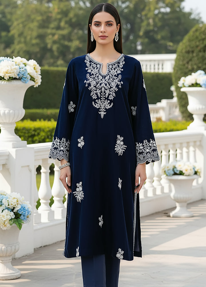 Lakhany Womens Pret Embroidered Velvet 1 Piece LG-IZ-0504-W-EMB-1P - Festive Collection