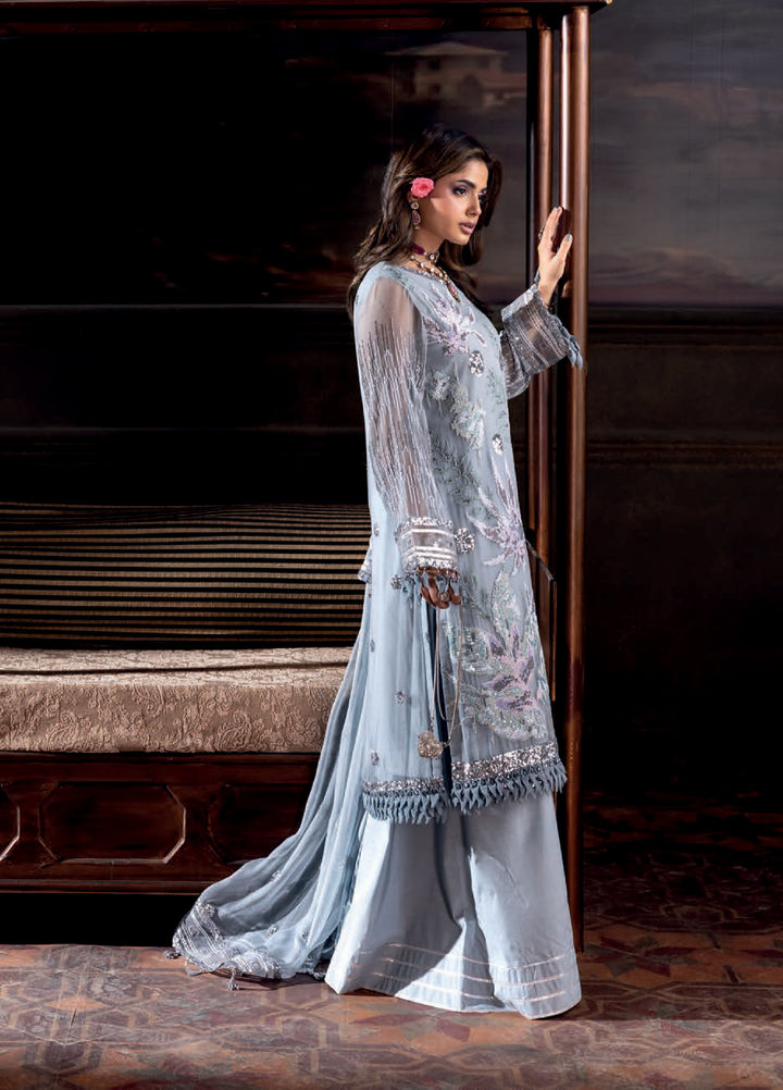 Aura by Zebtan Embroidered Chiffon Suits Unstitched 3 Piece ZB25AF AR-01 - Festive Collection