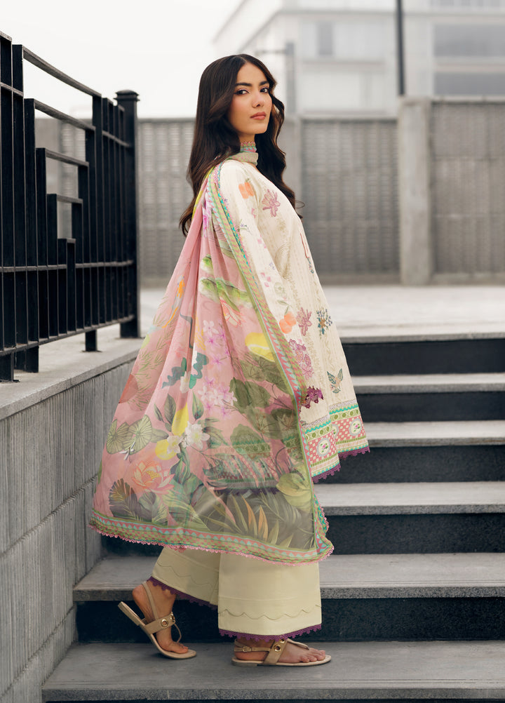 Zync by Florent Unstitched Embroidered Lawn 3 Piece Suit FL26ZU FZ-5A - Summer Collection