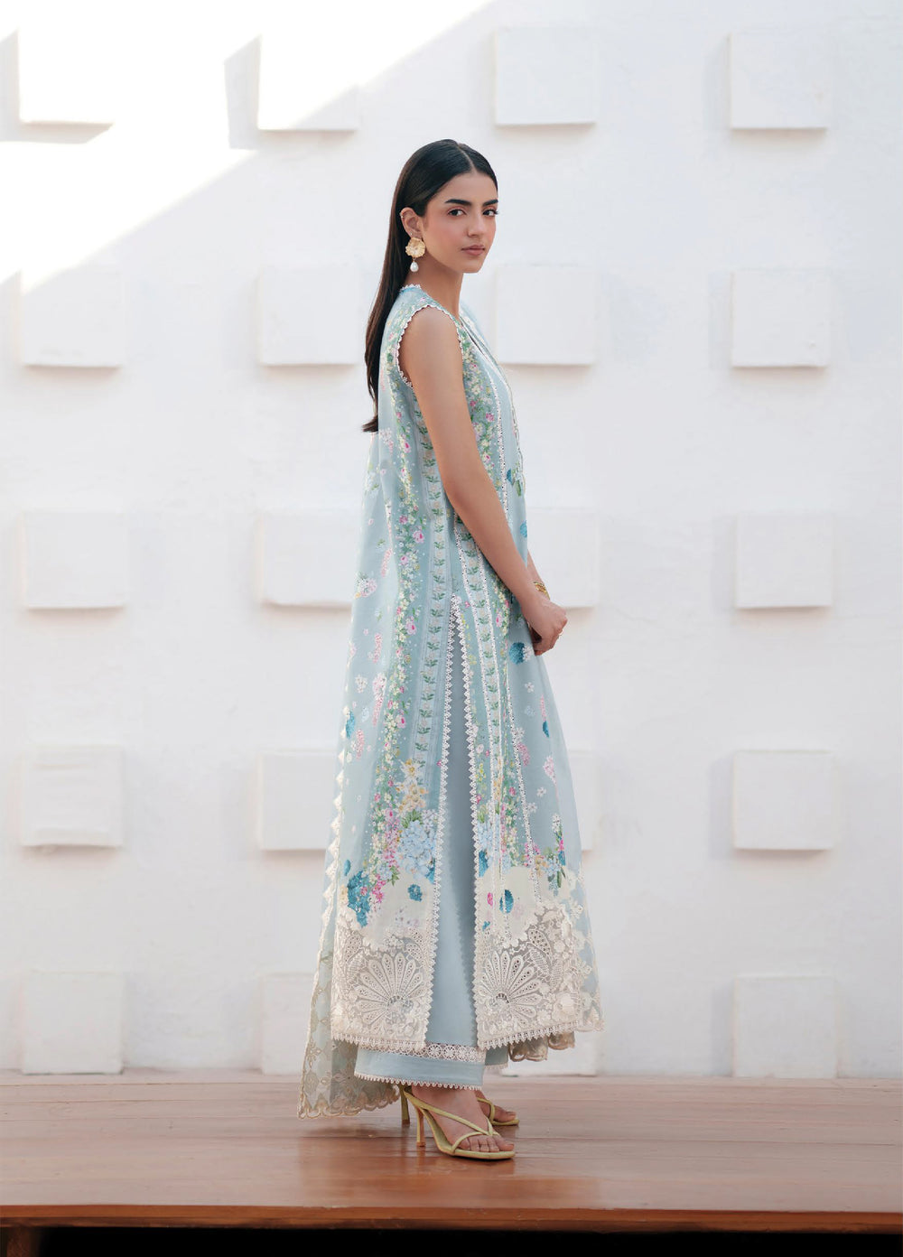 Sunspell by Afrozeh Unstitched Embroidered Lawn 3 Piece Suit AF26USL ROSYRA ZWU-0120-3PO - Festive Collection