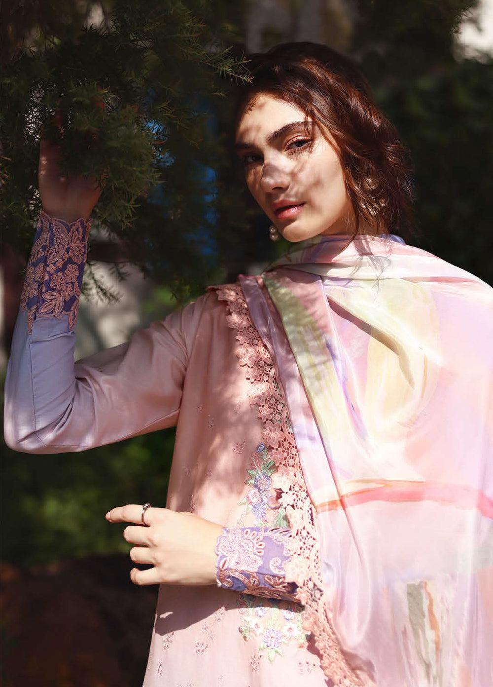 Solace by Mushq Unstitched Chikankari Lawn 3 Piece Suit MU26ULS Morning Veil MUNSS260201 - Festive Collection