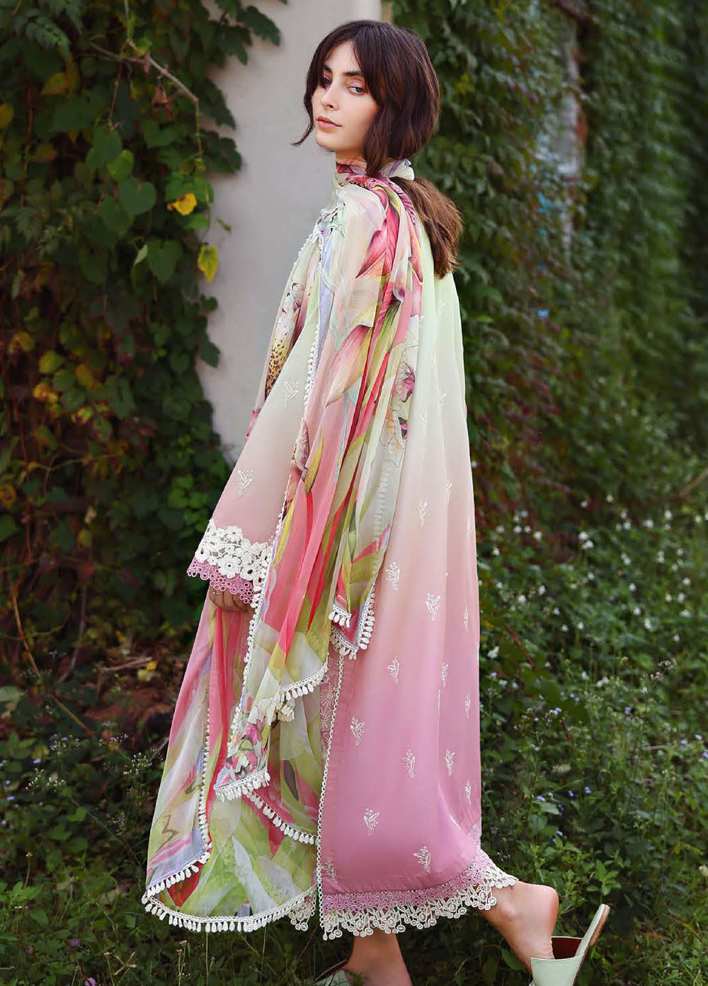 Solace by Mushq Unstitched Chikankari Lawn 3 Piece Suit MU26ULS Petal Pull MUNSS260204 - Festive Collection