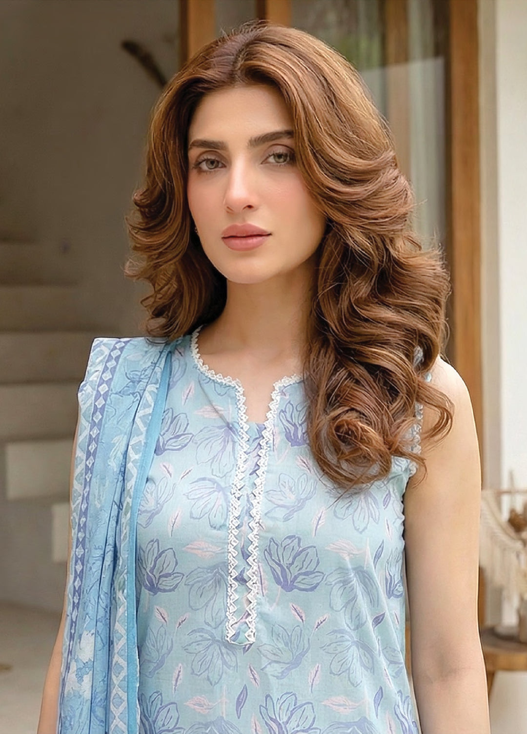 Summer Prints by Lakhany Unstitched Printed Lawn 3 Piece Suit LSM26USP LG-SG-0105 - Summer Collection