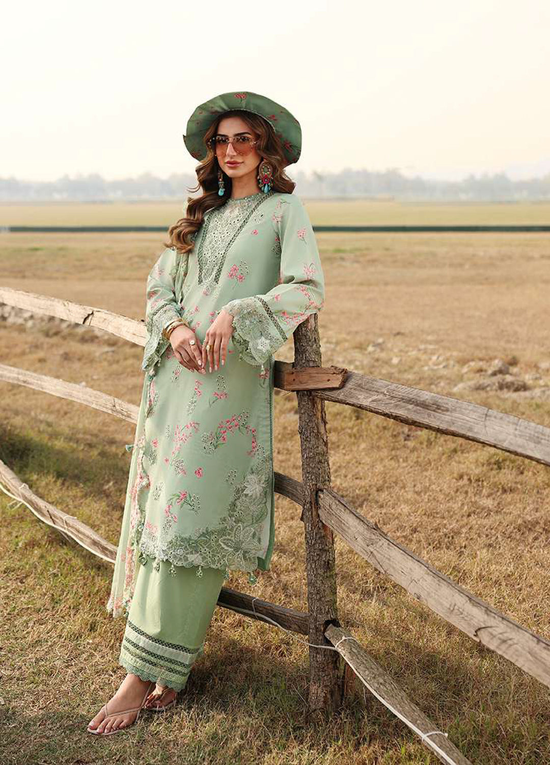 Sardinia Unstitched Embroidered Lawn 3 Piece Suit SRD26ULF D-5 WILLOW - Festive Collection