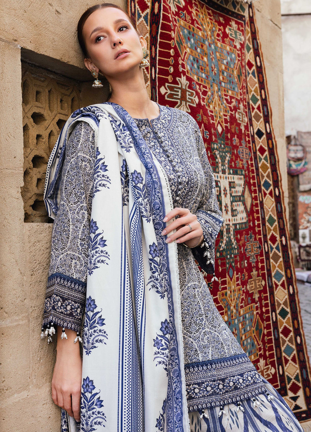Meerak Pret Embroidered Khaddar 3 Piece Irina - Winter Collection