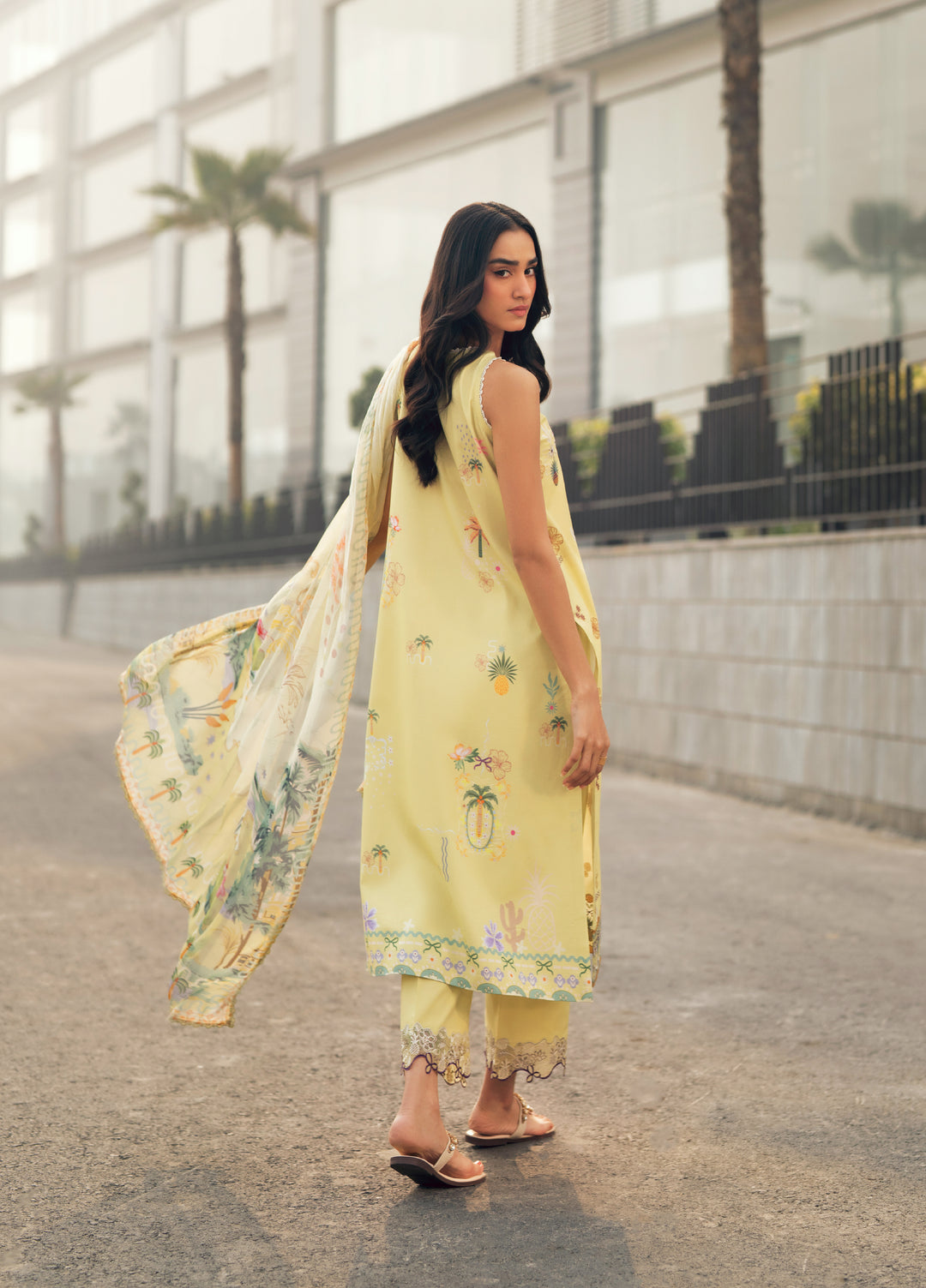 Zync by Florent Unstitched Embroidered Lawn 3 Piece Suit FL26ZU FZ-4A - Summer Collection