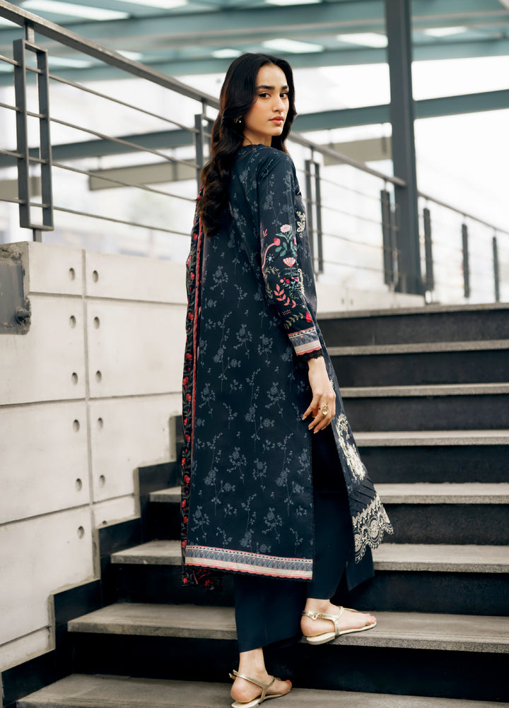 Zync by Florent Unstitched Embroidered Lawn 3 Piece Suit FL26ZU FZ-1B - Summer Collection