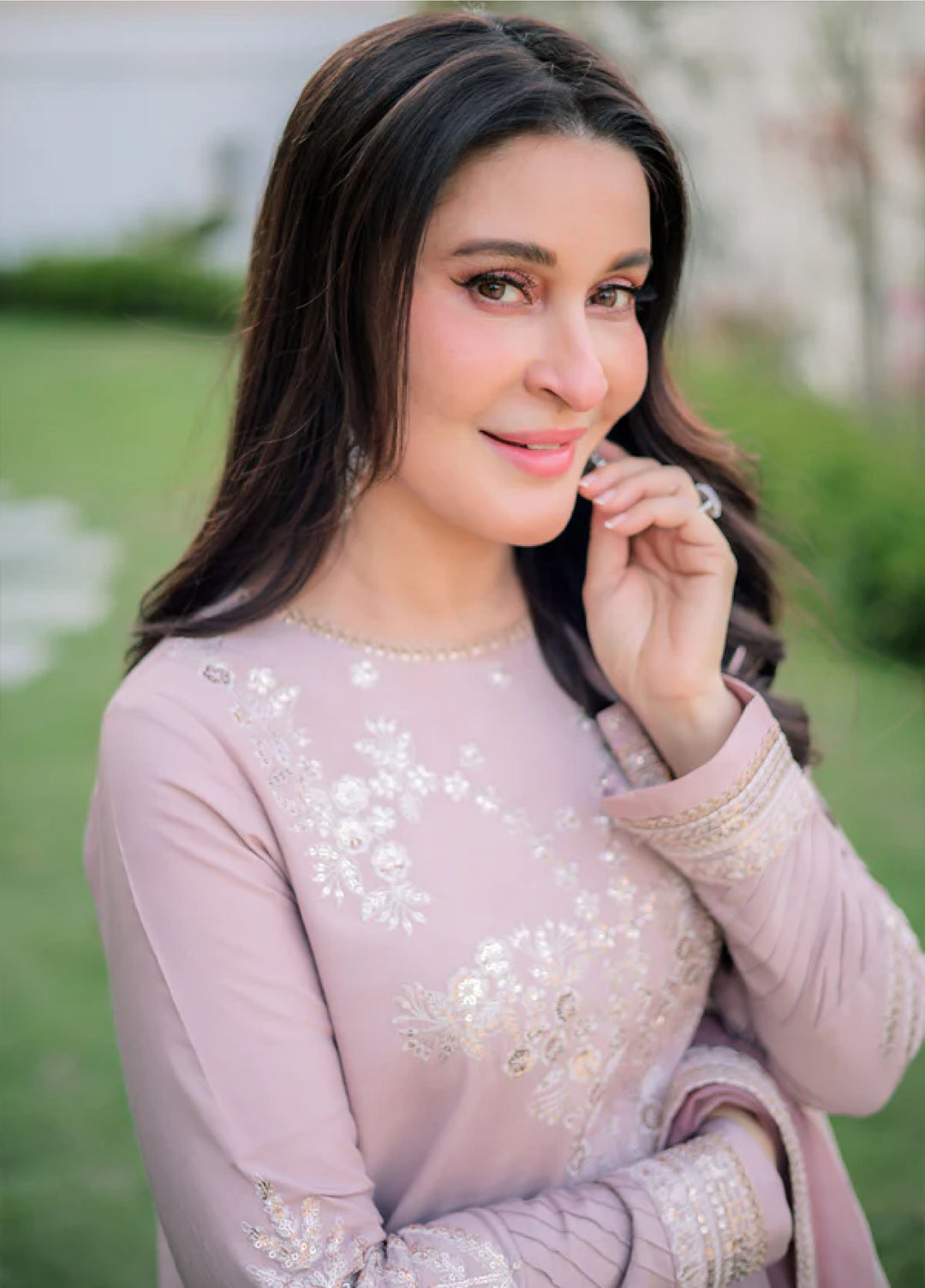 Sahane Pret Embroidered Raw Silk 3 Piece Suit ME 24005 Pelin