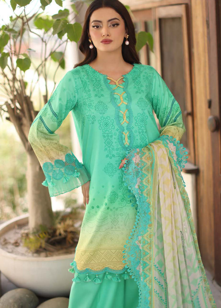 Infinity by Charizma Unstitched Embroidered Lawn 3 Piece Suit CHR26UIL IN6-08 - Casual Collection