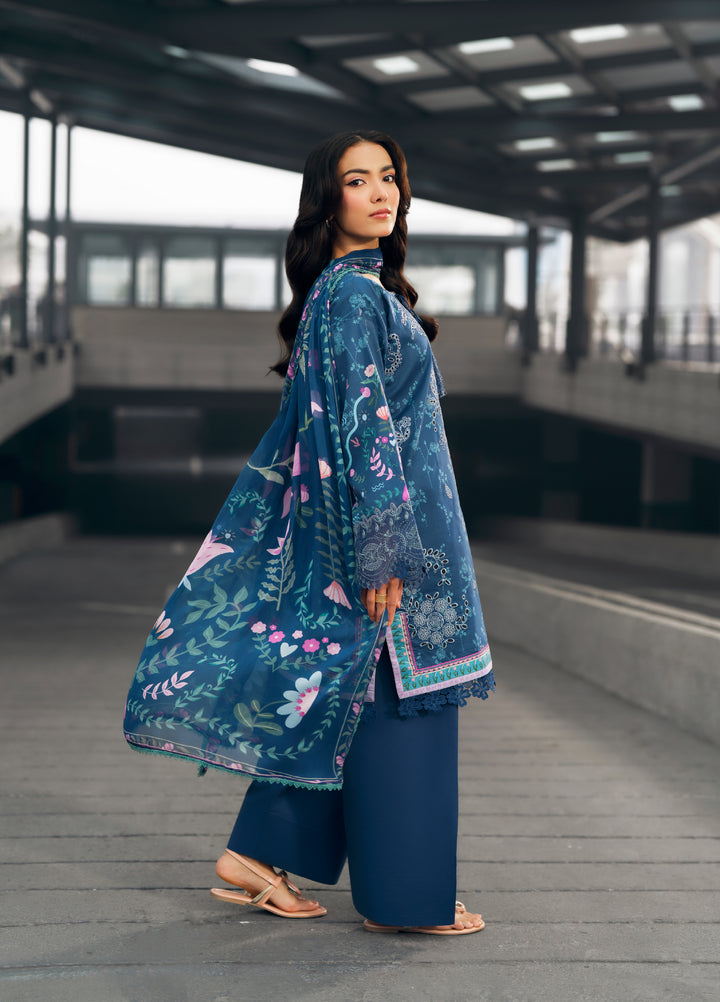 Zync by Florent Unstitched Embroidered Lawn 3 Piece Suit FL26ZU FZ-1A - Summer Collection