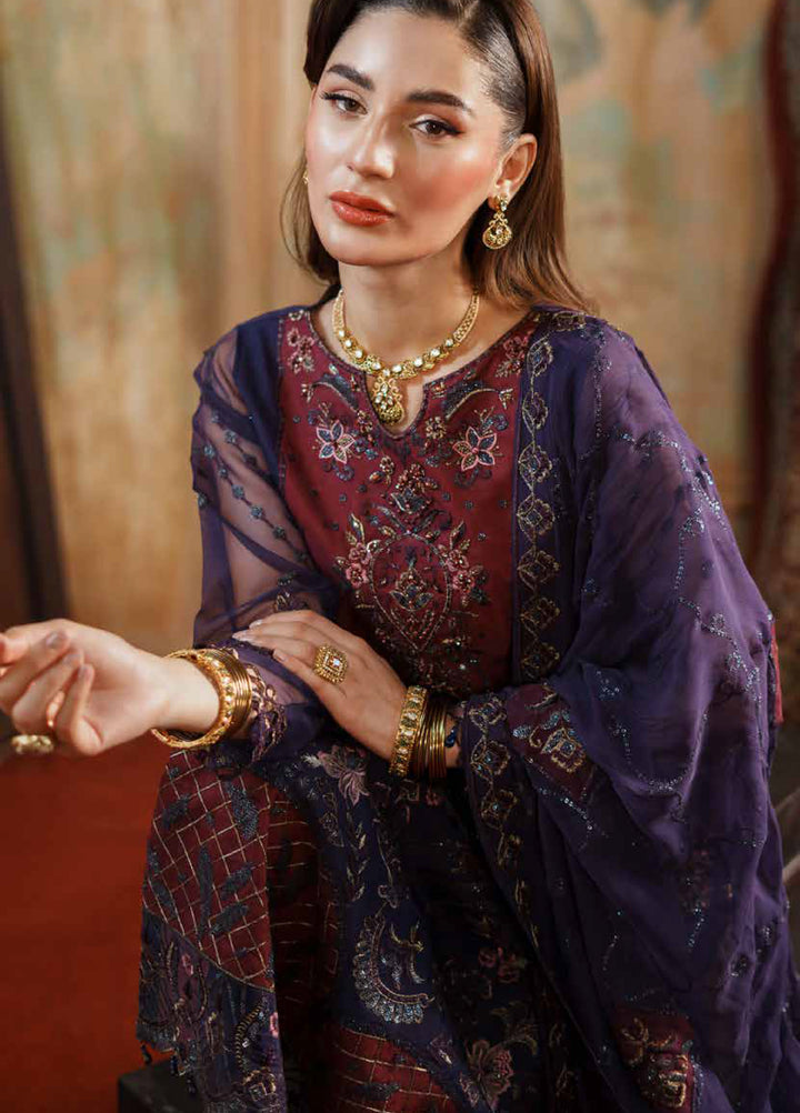 Zurgul by Zebtan Embroidered Organza Suits Unstitched 3 Piece ZB25ZF ZG-04 - Formals Collection