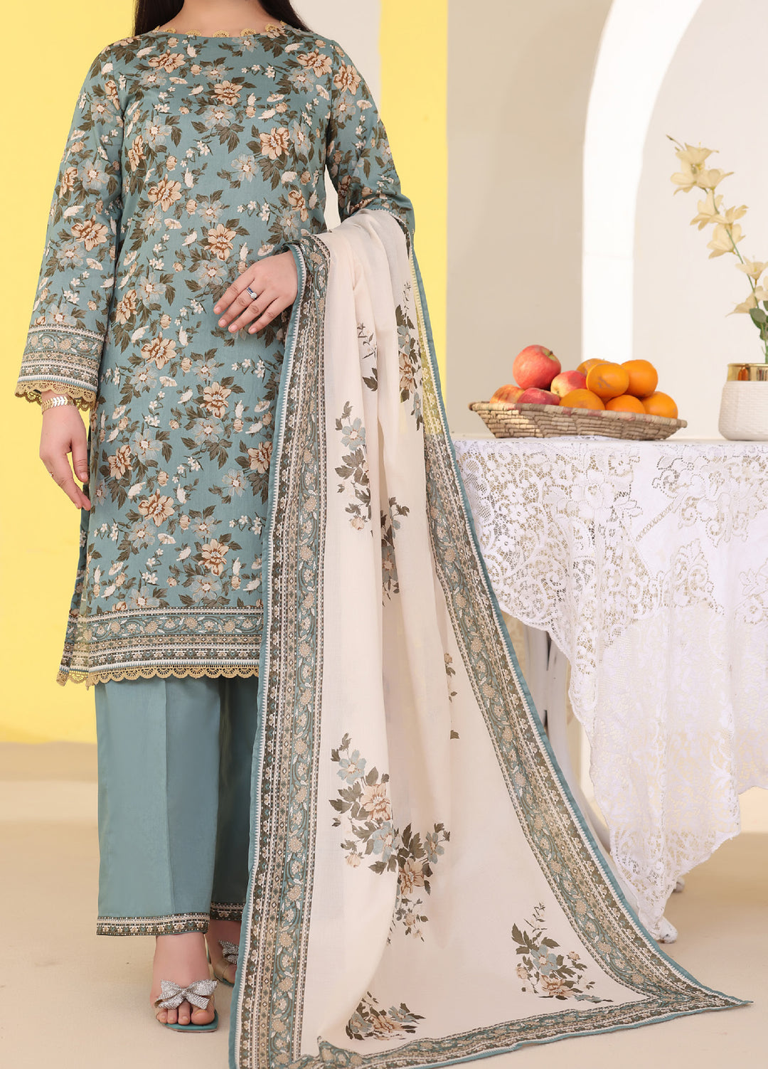 Daman Exclusive by VS Textiles Unstitched Printed Lawn 3 Piece Suit VS26UDE V2: 789 - Summer Collection