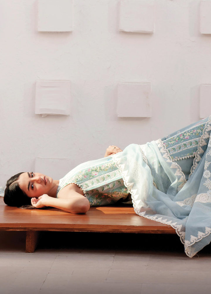 Sunspell by Afrozeh Unstitched Embroidered Lawn 3 Piece Suit AF26USL ROSYRA ZWU-0120-3PO - Festive Collection