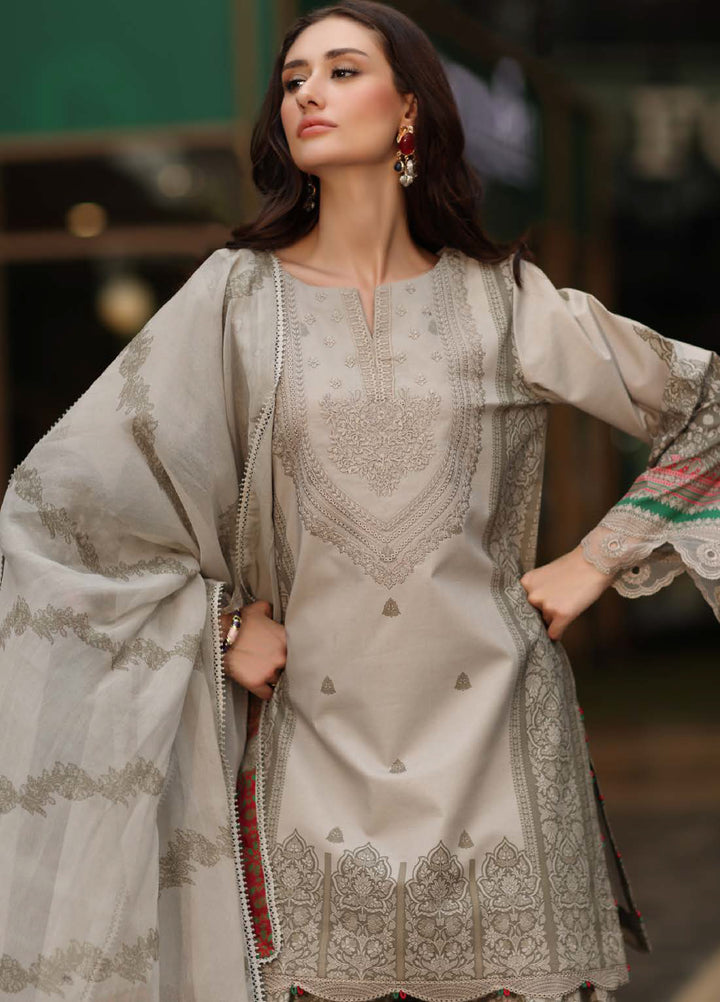 Infinity by Charizma Unstitched Embroidered Lawn 3 Piece Suit CHR26UIL IN6-01 - Casual Collection