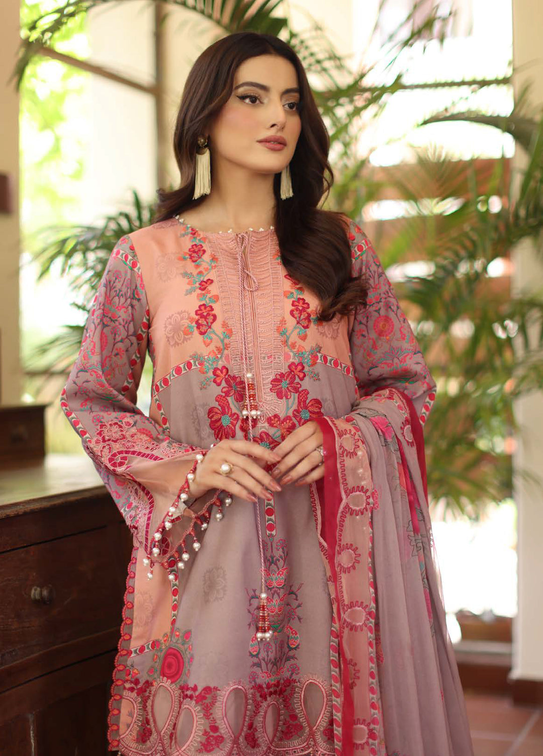 Infinity by Charizma Unstitched Embroidered Lawn 3 Piece Suit CHR26UIL IN6-07 - Casual Collection