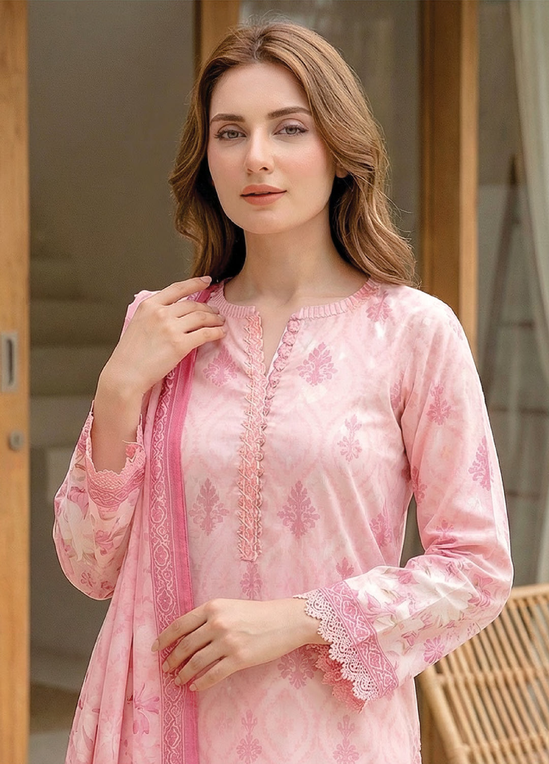 Summer Prints by Lakhany Unstitched Printed Lawn 3 Piece Suit LSM26USP LG-RL-0454 - Summer Collection