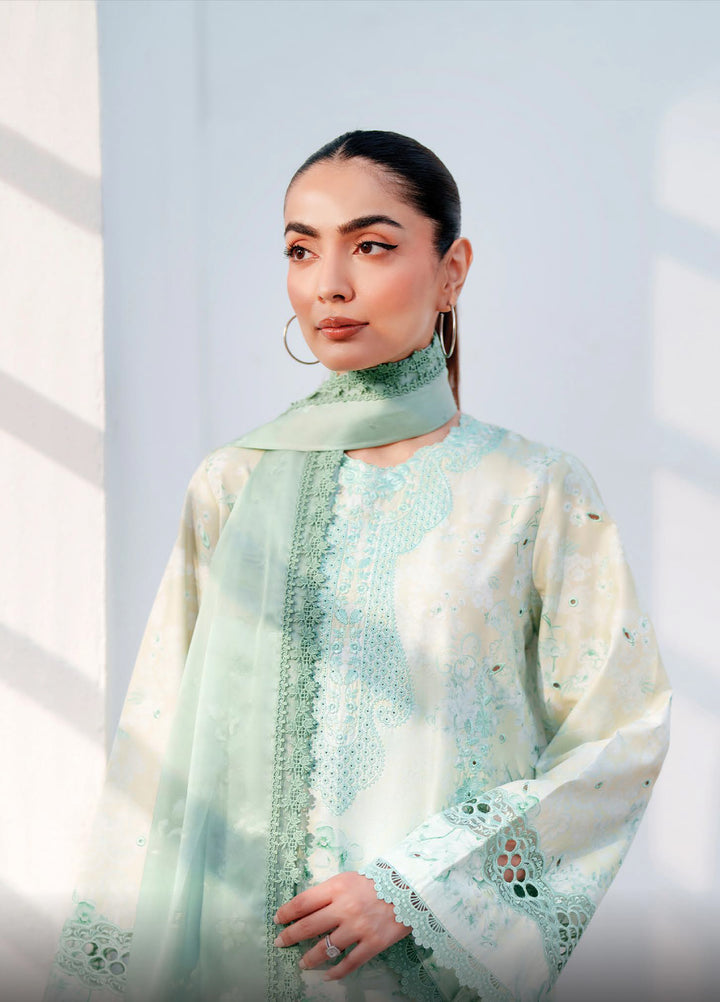 Sunspell by Afrozeh Unstitched Embroidered Lawn 3 Piece Suit AF26USL AURYN ZWU-0116-3PO - Festive Collection