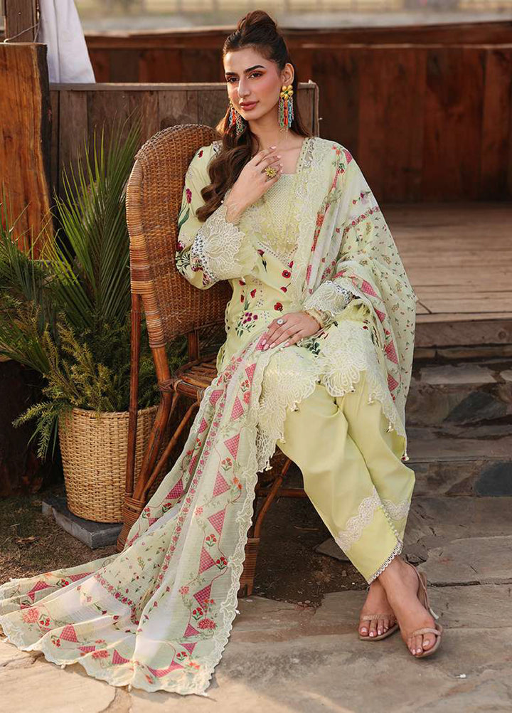 Sardinia Unstitched Embroidered Lawn 3 Piece Suit SRD26ULF D-12 SUNLIT - Festive Collection