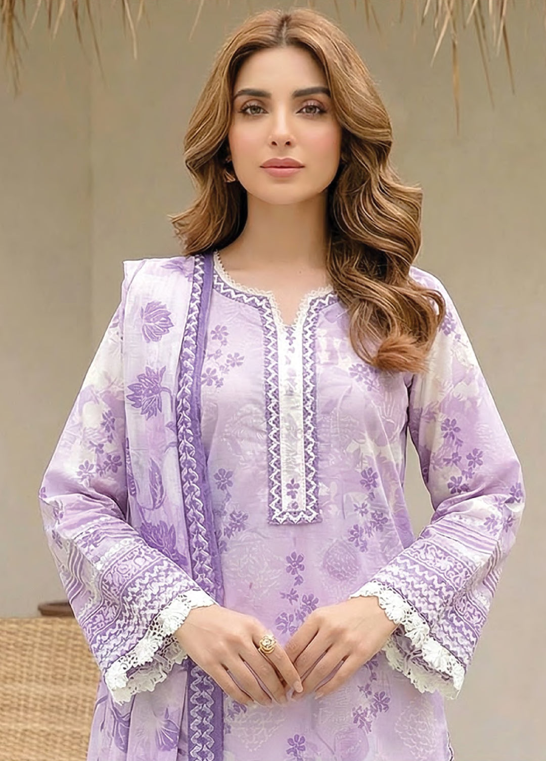 Summer Prints by Lakhany Unstitched Printed Lawn 3 Piece Suit LSM26USP LG-RL-0445 - Summer Collection
