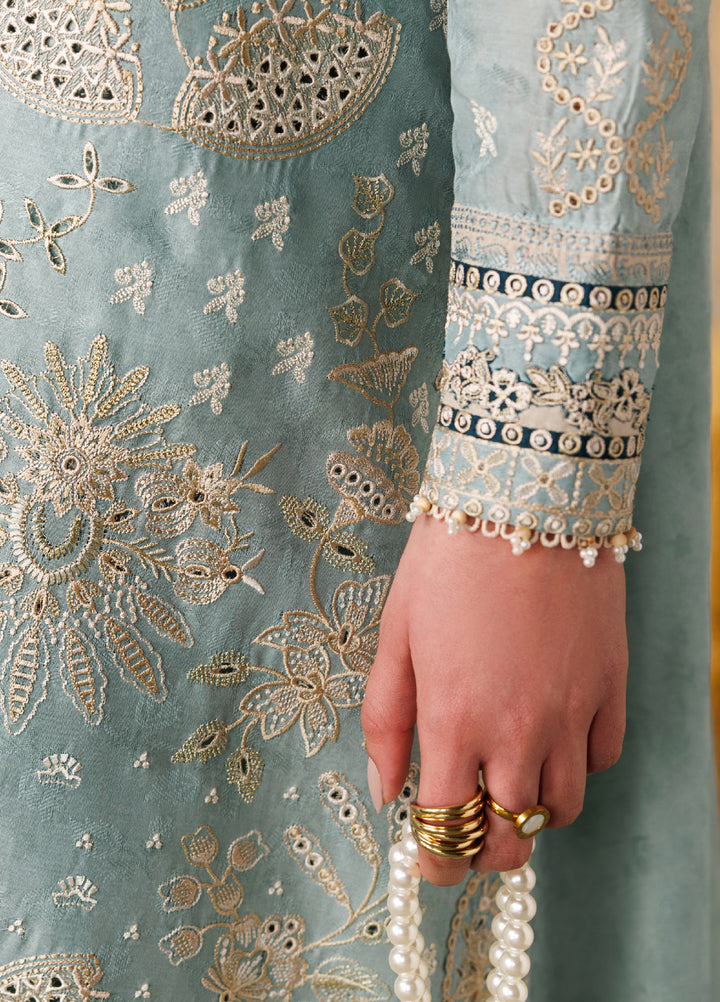 Baroque Unstitched Embroidered Lawn 3 Piece Suit BQ26ULE EL26-D01 - Eid Collection