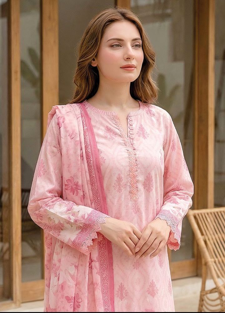 Summer Prints by Lakhany Unstitched Printed Lawn 3 Piece Suit LSM26USP LG-RL-0454 - Summer Collection