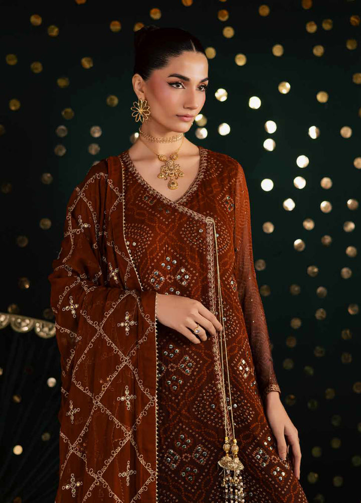 Mukeshkari by Nureh Unstitched Embroidered Chiffon 3 Piece Suit NU26UM MK- 19 - Festive Collection