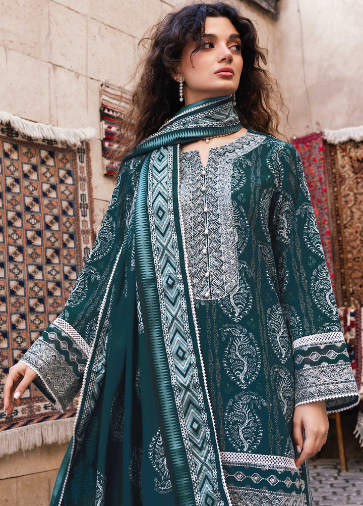 Meerak Pret Embroidered Khaddar 3 Piece Maris - Winter Collection
