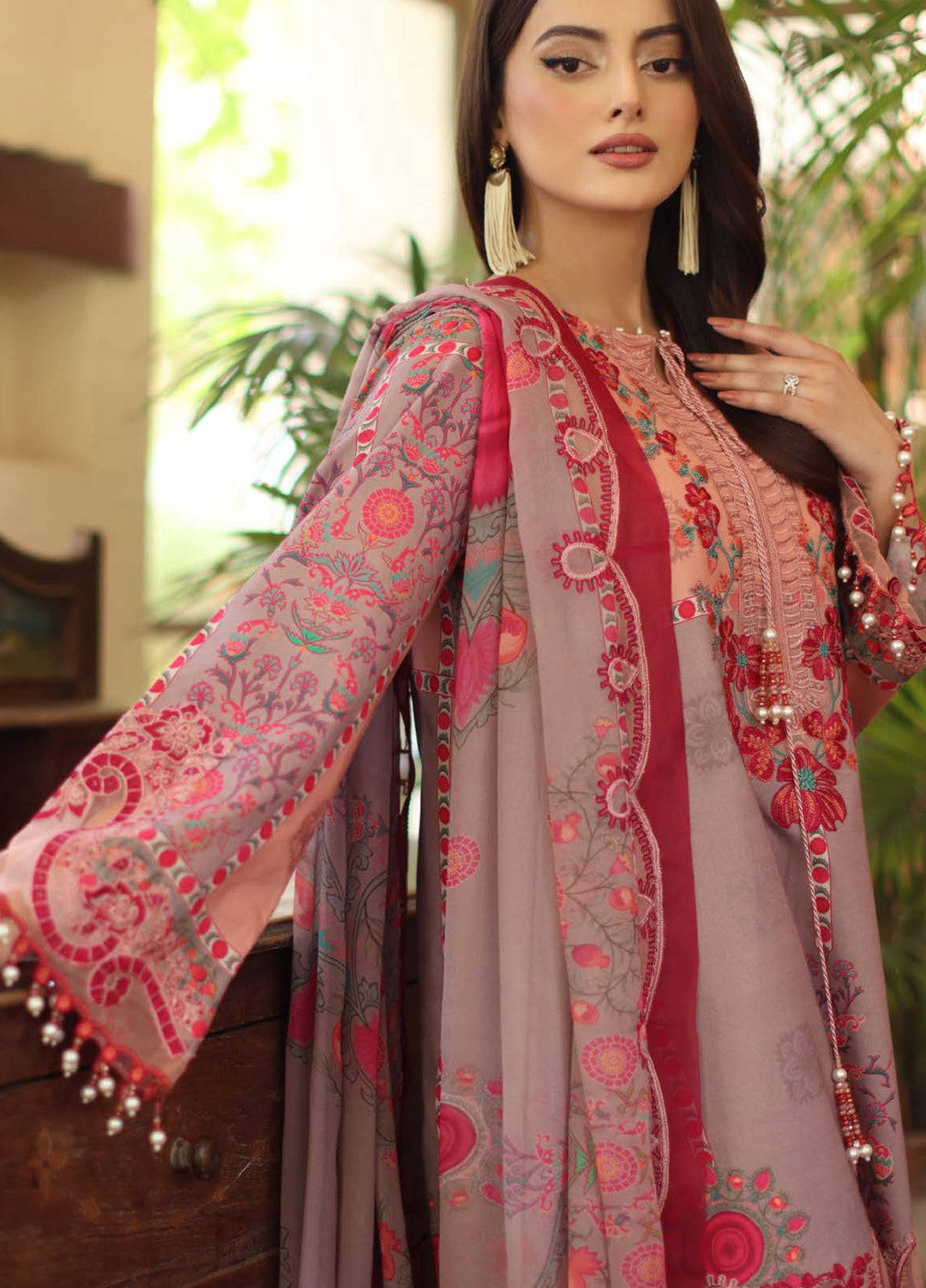 Infinity by Charizma Unstitched Embroidered Lawn 3 Piece Suit CHR26UIL IN6-07 - Casual Collection