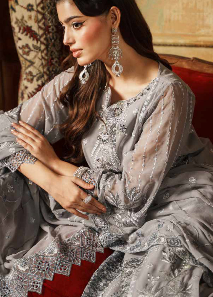Zurgul by Zebtan Embroidered Chiffon Suits Unstitched 3 Piece ZB25ZF ZG-06 - Formals Collection