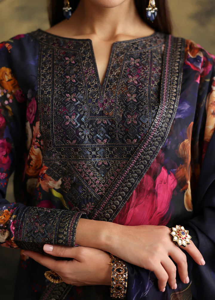 Rehana by Humjoli Pret Embroidered Lawn 3 Piece Blue Days - Festive Collection