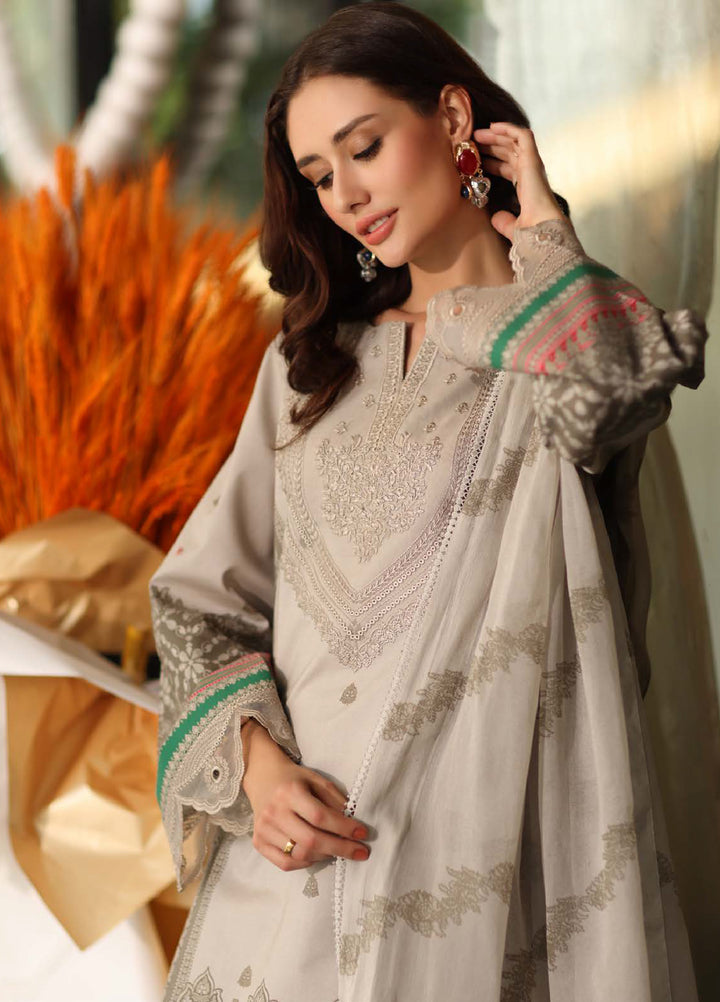 Infinity by Charizma Unstitched Embroidered Lawn 3 Piece Suit CHR26UIL IN6-01 - Casual Collection