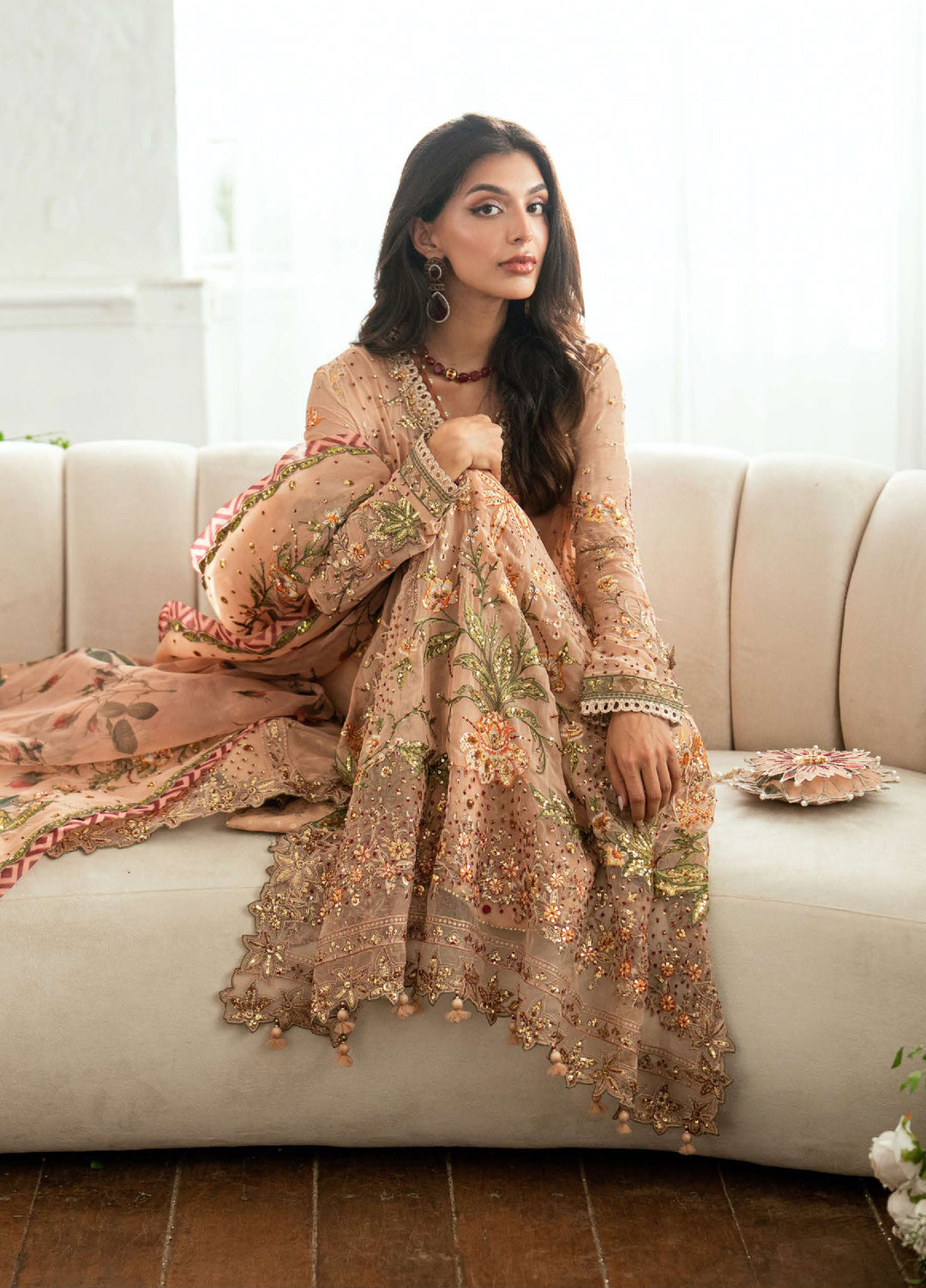 Shaam Shandar By Mushq Luxury Chiffon Unstitched 3 Piece Suits MQ25SC D-4 Tarannum - Festive Collection