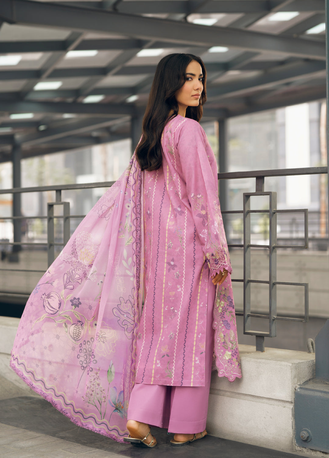 Zync by Florent Unstitched Embroidered Lawn 3 Piece Suit FL26ZU FZ-2A - Summer Collection