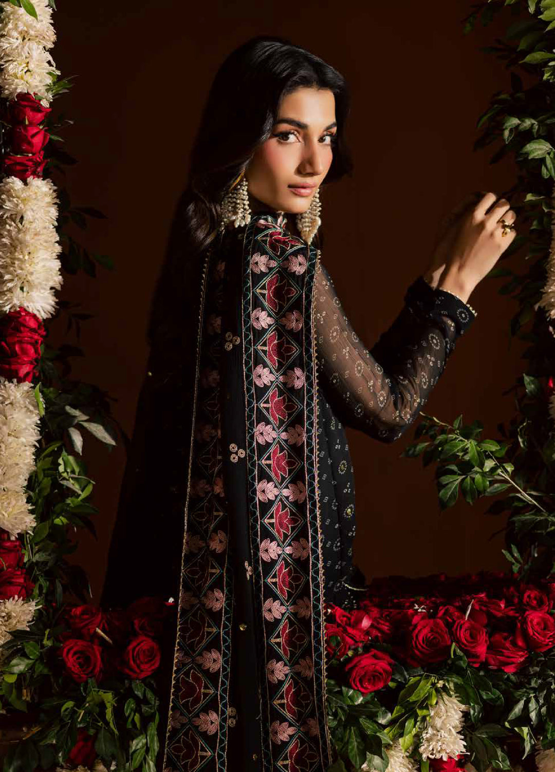 Mukeshkari by Nureh Unstitched Embroidered Chiffon 3 Piece Suit NU26UM MK- 24 - Festive Collection