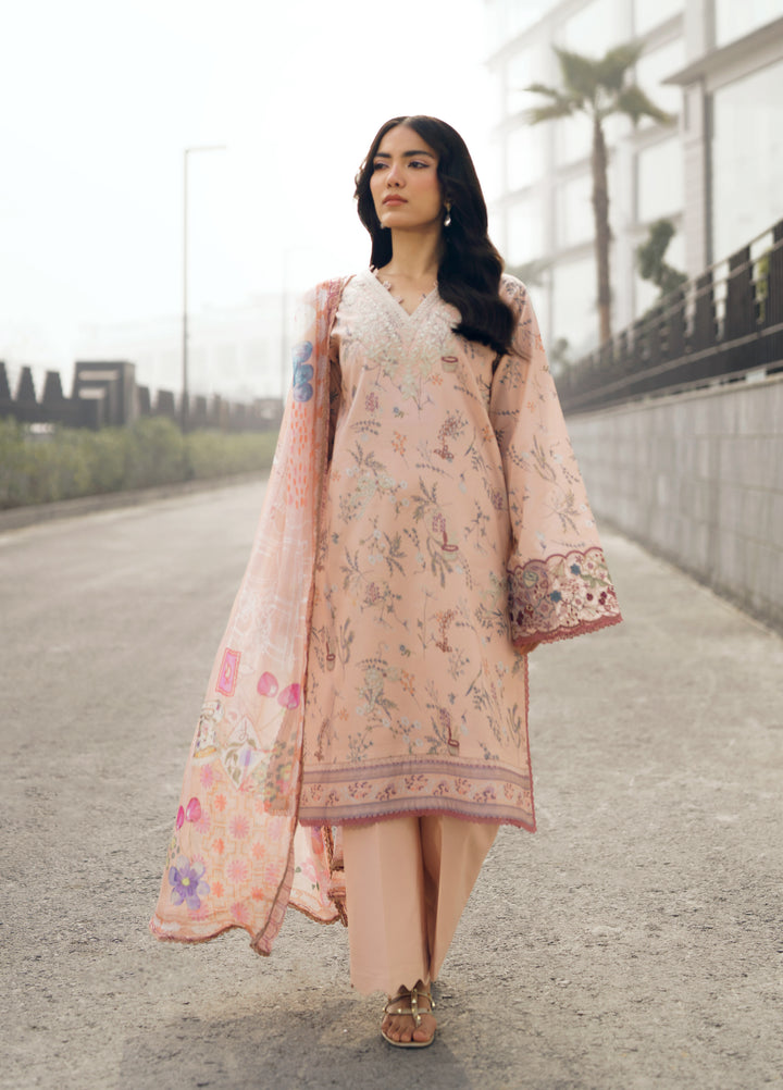 Zync by Florent Unstitched Embroidered Lawn 3 Piece Suit FL26ZU FZ-3A - Summer Collection