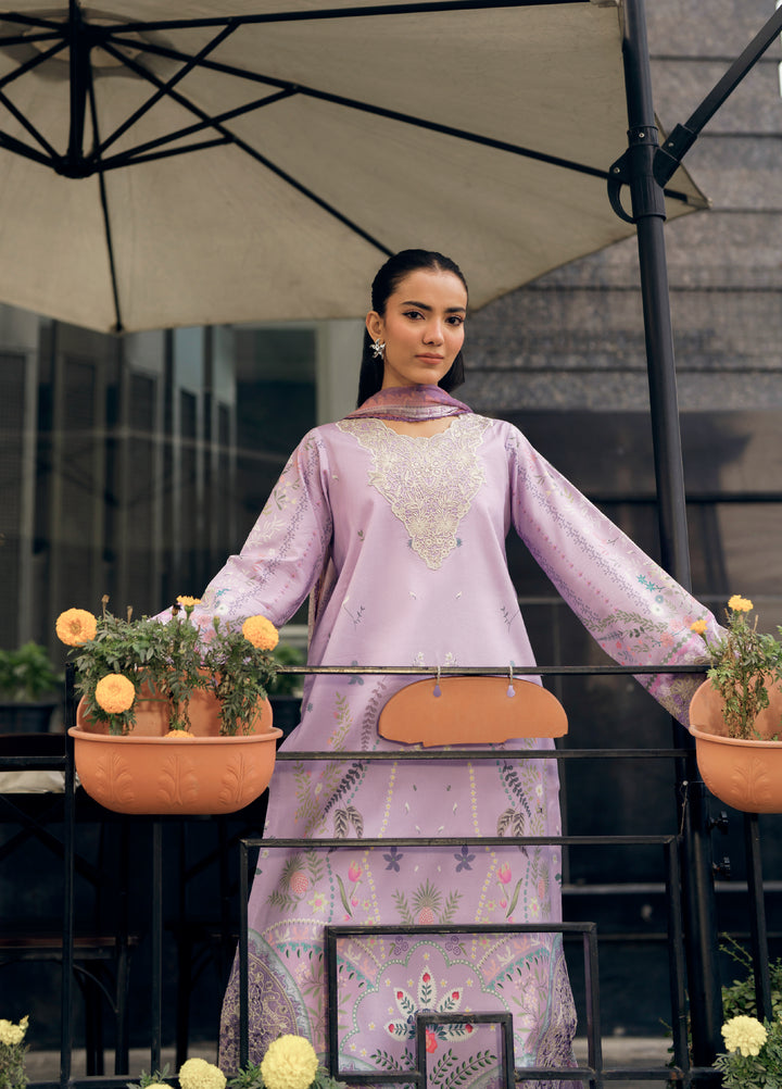 Zync by Florent Unstitched Embroidered Lawn 3 Piece Suit FL26ZU FZ-7B - Summer Collection