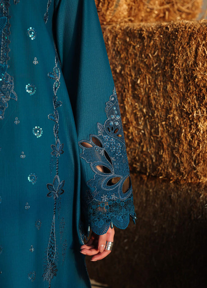 Raha by Nureh Unstitched Embroidered Lawn Doria 3 Piece Suit NU26ULR NE-247 - Summer Collection